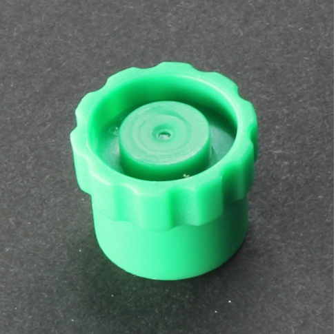 AccuDose Tips Cap Luer Green (Box of 50)