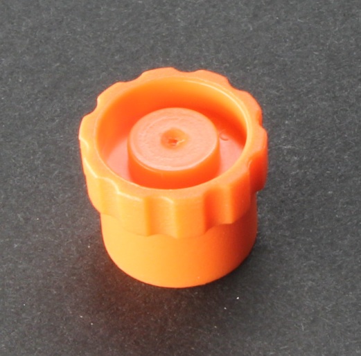 AccuDose Tips Cap Luer Orange (Box of 50)