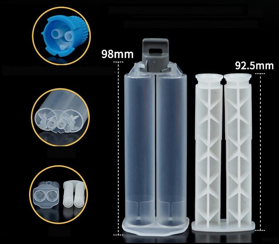 AccuDose 2K Cartridge Kit 25ml 1:1 B with Plunger (Box of 500)
