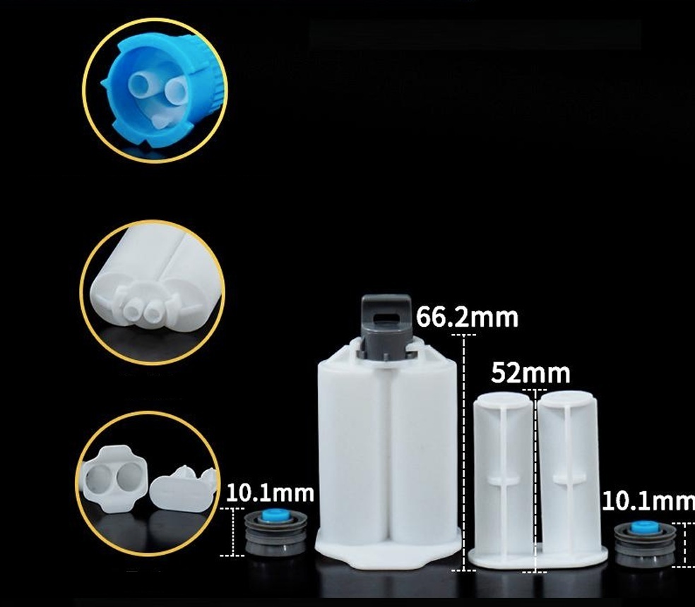 AccuDose 2K Cartridge Kit 30ml 1:1 B with Plunger  (Box of 50)