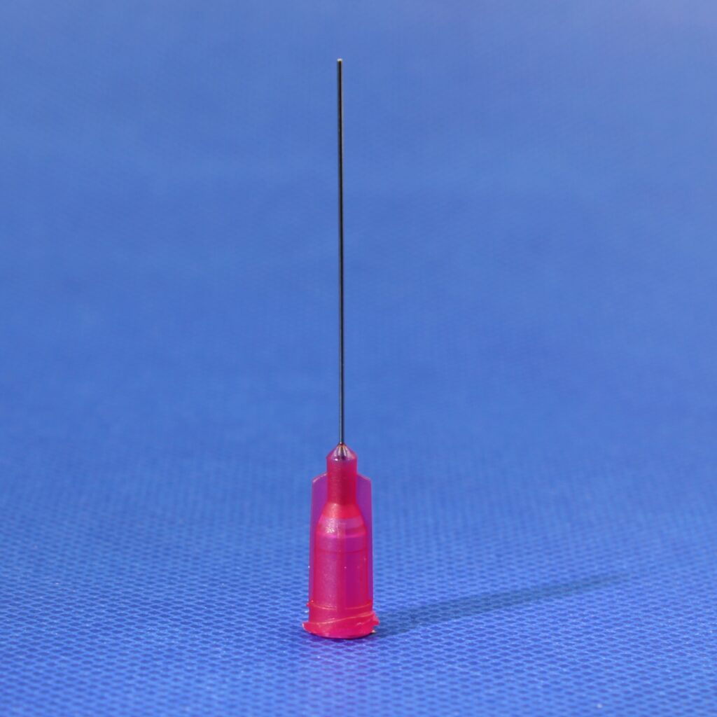 Precision Stainless Steel Tips 25G L38mm ID0.26mm Red (Box of 50)