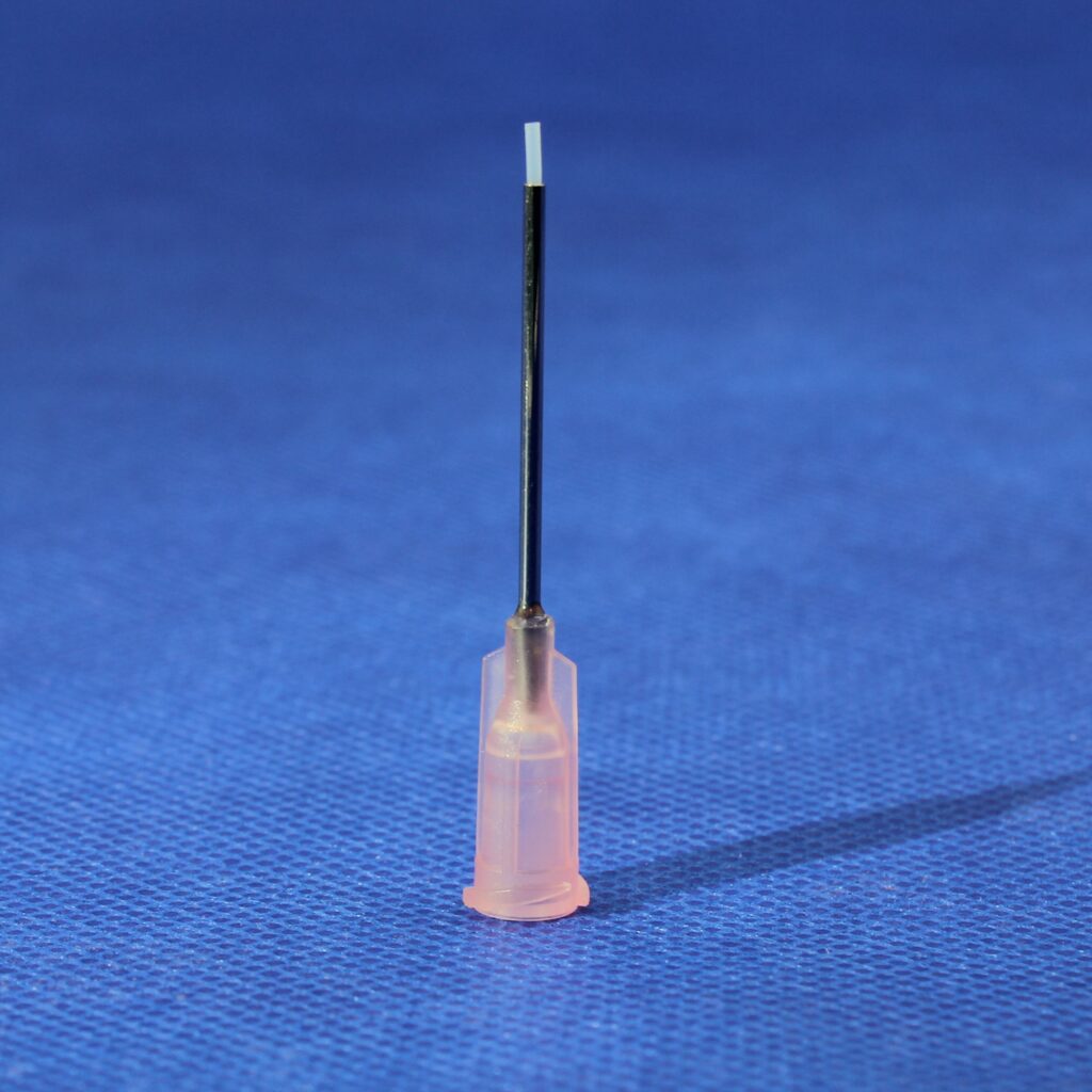 Precision PTFE Lined Tips 25G L25mm ID0.34 Pink (Box of 50)